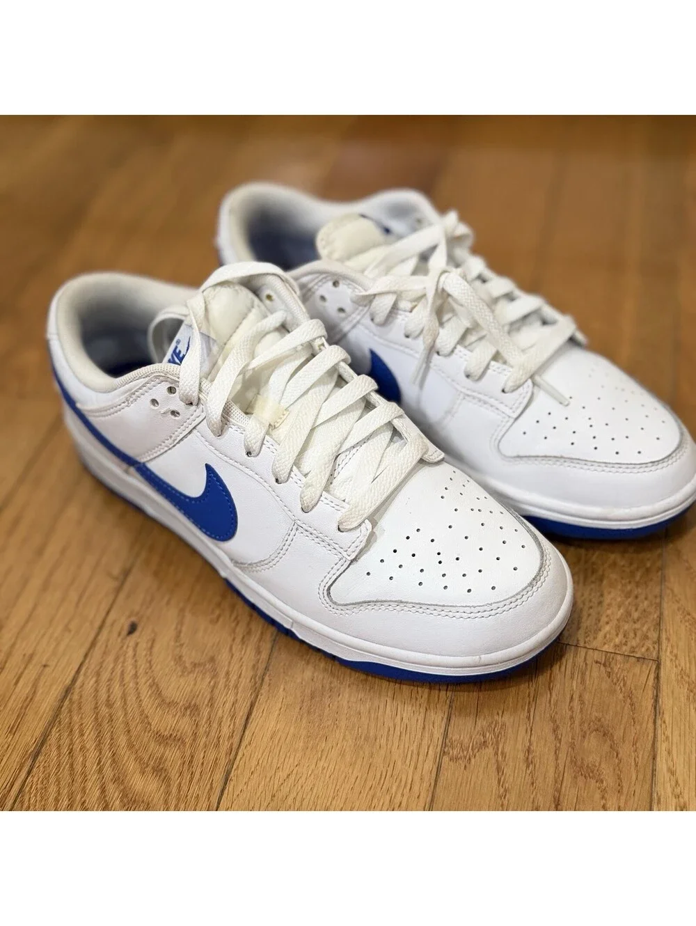 Size 8.5 US Men’s Nike Dunk Low White/Blue DV0831-104